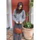 Baguette Tan Leather Large